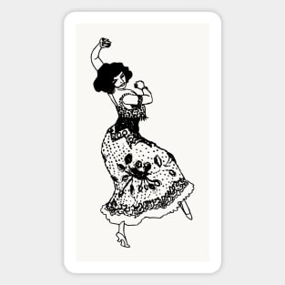 Flamenco Dancer Magnet